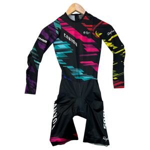 Rapha Women Racing TT Skinsuit Time Trial Sz 1 Canyon SRAM UCI Womens Team Socks